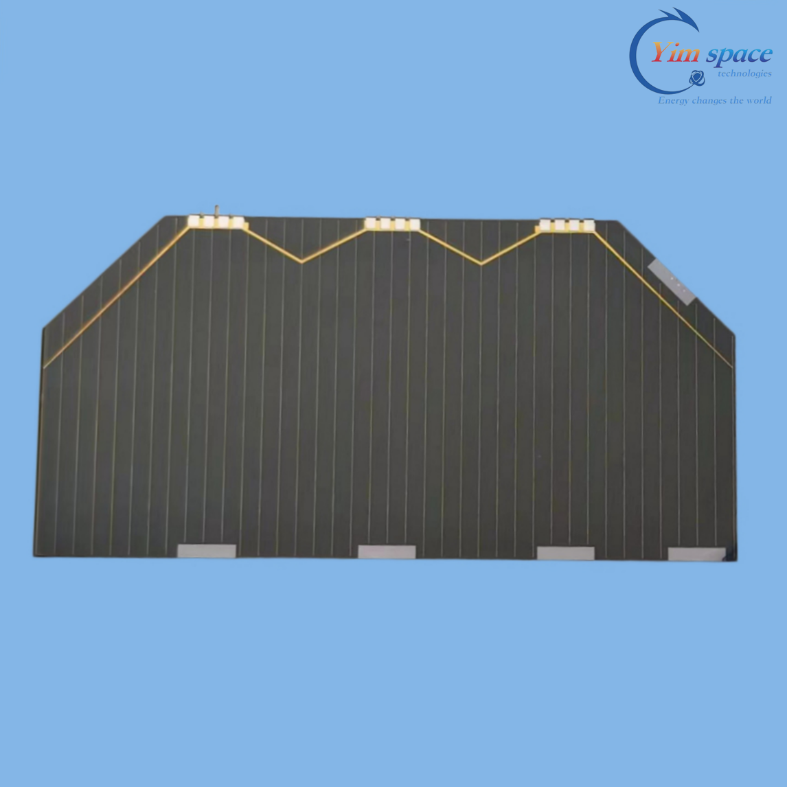 30% Efficiency Flexible Solar Cell Thin-film Triple Junction GaAs 40&times;80mm YIM Space Orbital Solar Power