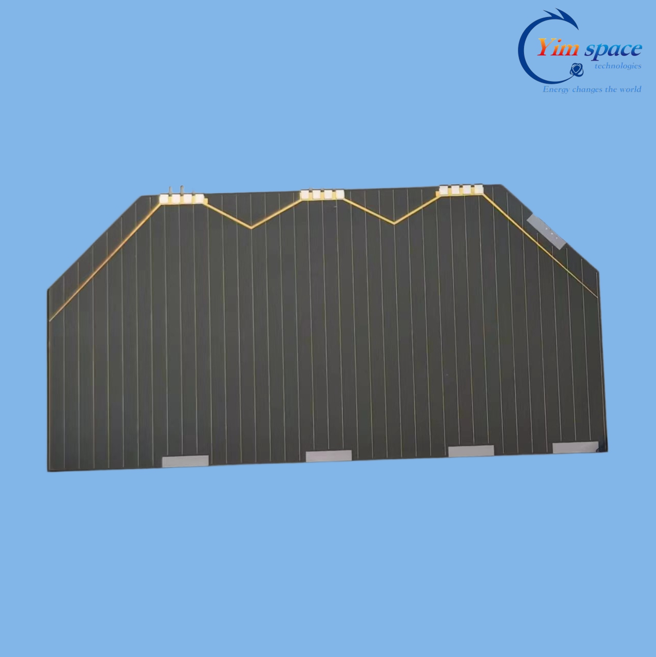 30% Efficiency Flexible Thin-film Triple Junction GaAs Solar Cell 40&times;80mm YIM Space Orbital Solar Power