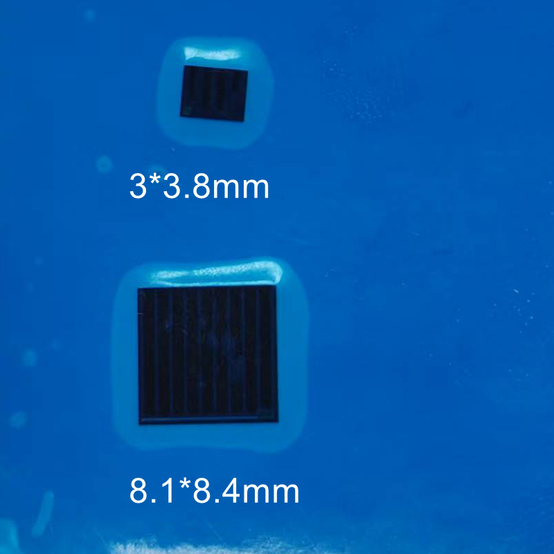 Custom GaAs Solar Cell YIM 8.1*8.4mm 30% Efficient Micro Solar Cells IP67 Protection AI wildlife tracking solar animal locator GaAs solar cell price quotation